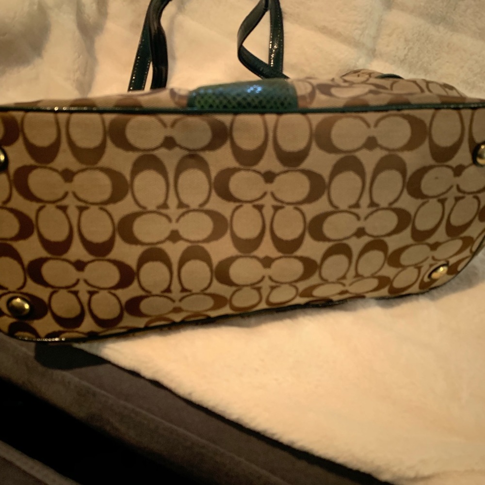 Coach Signature Python Stripe Bag - image 3